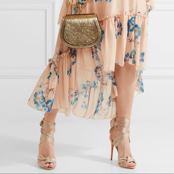 COPY - Alexandre Birman Katherine Nude Silk Heels Sz 37.5 - Picture 3 of 8